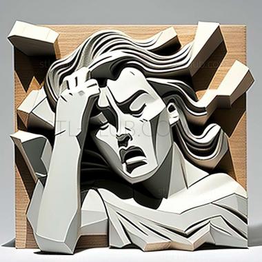 3D model Roy Lichtenstein (STL)